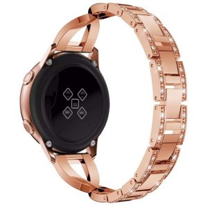 Metalna rose gold narukvica sa cirkonima 20 mm