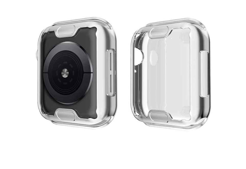 Sivo zastitno kuciste i zastitno staklo za apple watch 38 mm serije 1/2/3
