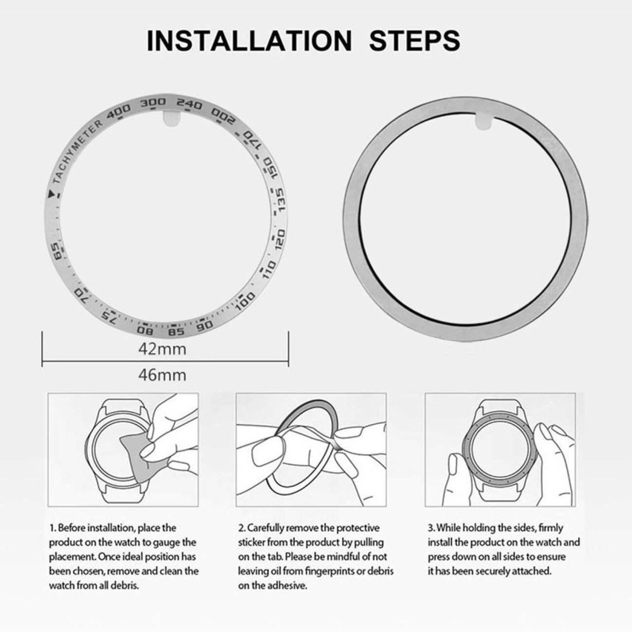 Samsung Galaxy Watch R800 46mm metalni sportski ring - Слика 3