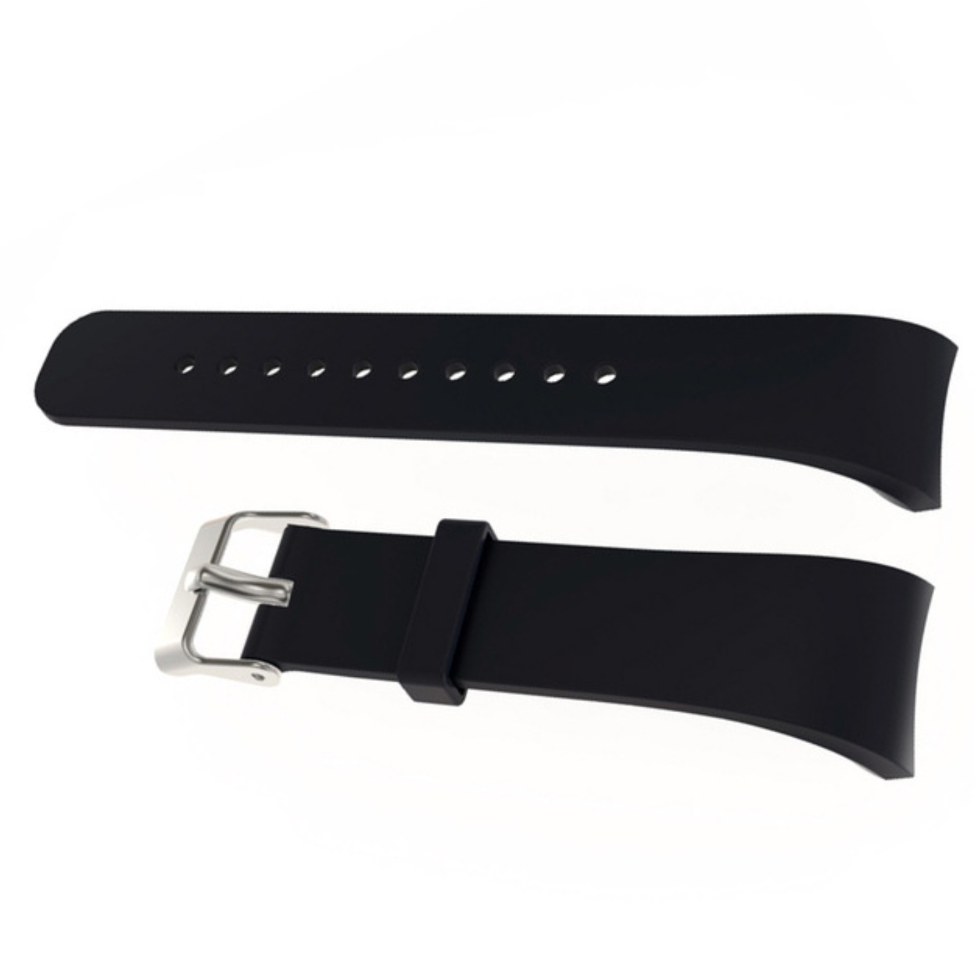 Silikonska crna narukvica za Samsung Gear S2 R720 - Слика 2