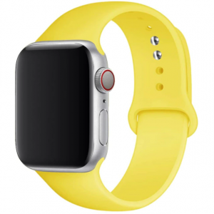 Apple watch silikonska zuta narukvica 42 mm, 44 mm, 45 mm