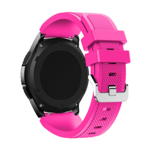 Pink silikonska narukvica 22mm Samsung Watch, Huawei Watch, Amazfit Watch