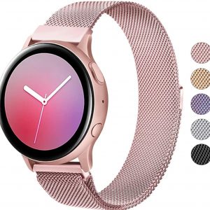 Rose pink metalna milanese narukvica 20 mm magnetna kopca