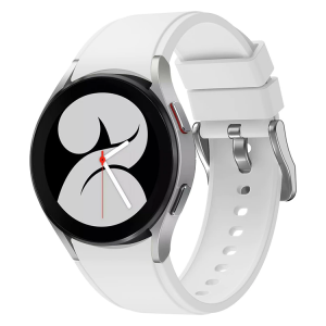 Bela silikonska narukvica 20 mm Samsung Galaxy Watch 4/5/6 40mm, 42mm, 43mm, 44mm, 46mm, 47mm