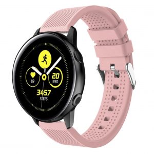 Pink silikonska narukvica 20 mm Samsung Watch, Huawei Watch, Amazfit