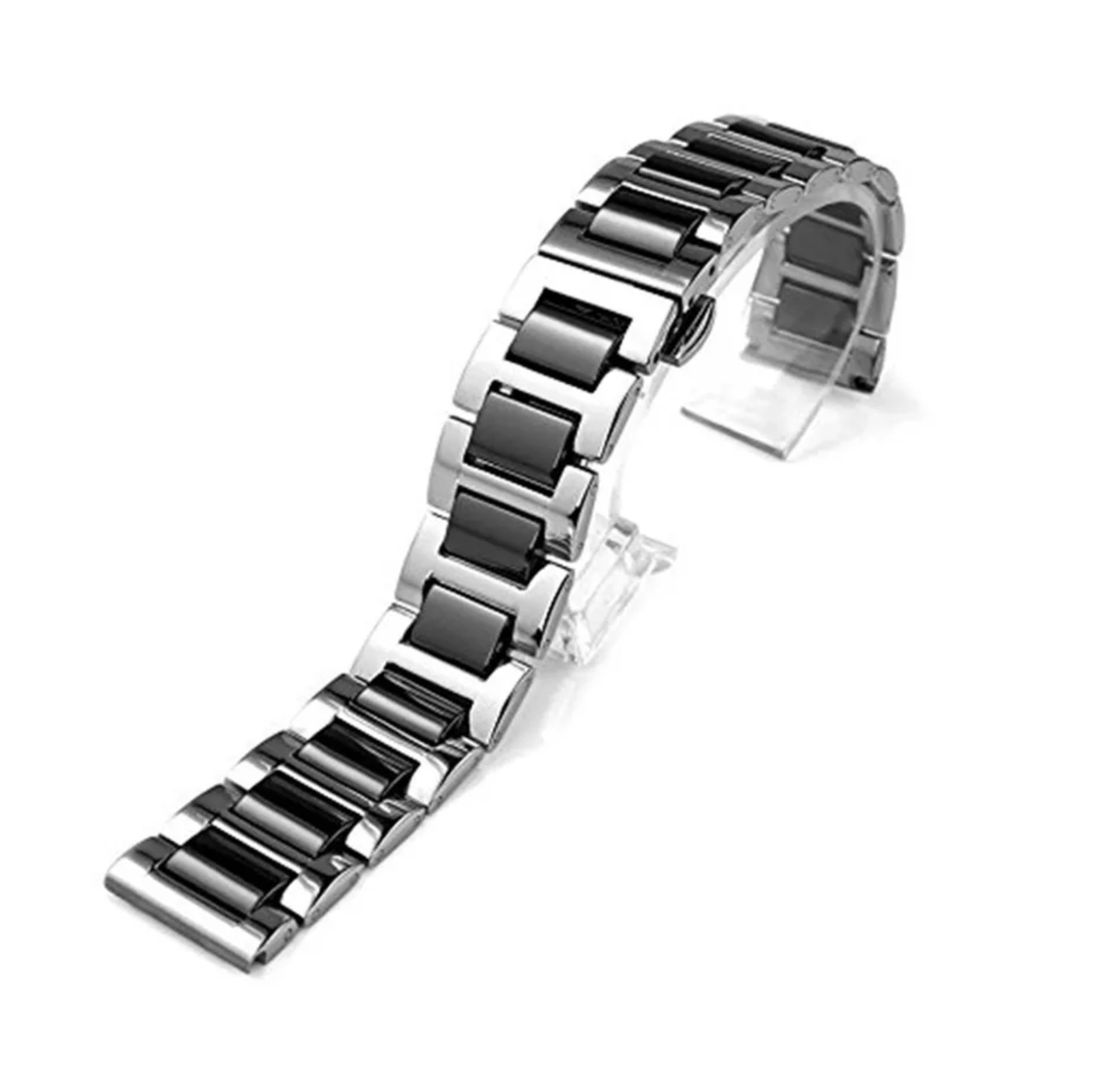 Sivo crna keramicka narukvica 22mm Samsung Watch, Huawei Watch, Amazfit Watch - Слика 2
