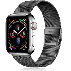 Apple watch pancirna (milanese, mesh) crna metalna narukvica 42 mm siri model