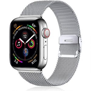 Apple watch pancirna (milanese, mesh) siva metalna narukvica 41 mm siri model