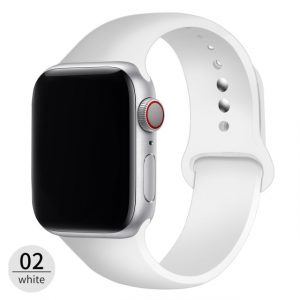 Apple watch silikonska bela narukvica 38 mm, 40 mm, 41 mm