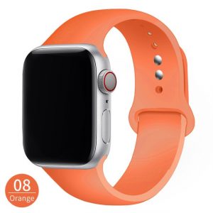 Apple watch silikonska orange narukvica 42 mm, 44 mm, 45 mm