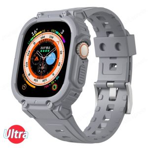 Apple Watch siva silikonska narukvica za Apple Watch Ultra 49mm