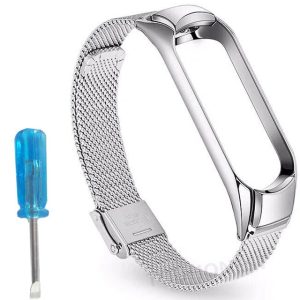 Xiaomi mi band 5/6 metalna siva pancirna narukvica