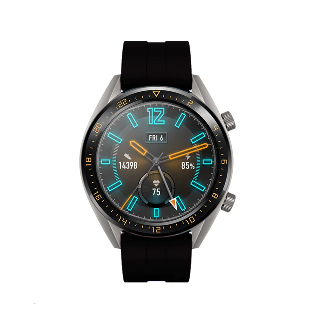 Crna silikonska narukvica 22 mm Huawei Watch GT/GT 2 Pro/GT3/GT 3 pro/Huwei Watch 3