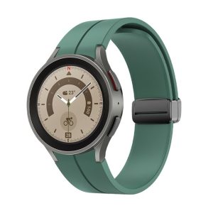 Tamno zelena silikonska narukvica za Samsung Galaxy Watch 4/5/6 40mm, 42mm, 43mm, 44mm, 46mm, 47mm