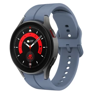 Oficialna plava silikonska narukvica za Samsung Galaxy Watch 4/5/6 40mm, 42mm, 43mm, 44mm, 46mm, 47mm