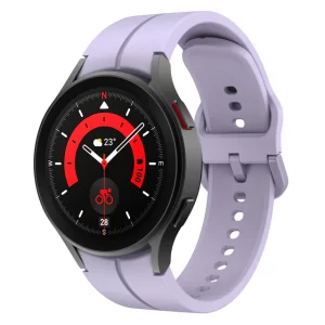 Oficialna ljubicasta silikonska narukvica za Samsung Galaxy Watch 4/5/6 40mm, 42mm, 43mm, 44mm, 46mm, 47mm