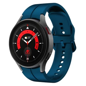 Plava silikonska narukvica za Samsung Galaxy Watch 4/5/6 40mm, 42mm, 43mm, 44mm, 46mm, 47mm