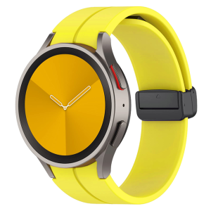 Zuta silikonska narukvica za Samsung Galaxy Watch 4/5/6 40mm, 42mm, 43mm, 44mm, 46mm, 47mm