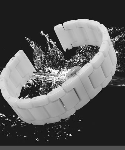 Bela keramicka narukvica 22mm Samsung Watch, Huawei Watch, Amazfit Watch