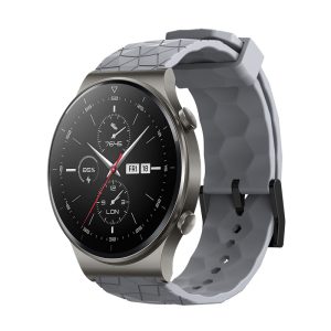 Siva silikonska narukvica 22 mm Huawei Watch GT/GT 2 Pro/GT3/GT 3 pro/Huwei Watch 3