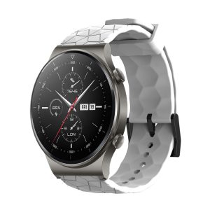 Bela silikonska narukvica 22 mm Huawei Watch GT/GT 2 Pro/GT3/GT 3 pro/Huwei Watch 3