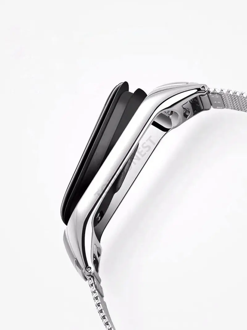 Xiaomi mi band 8/8 Pro metalna siva pancir narukvica - Слика 2