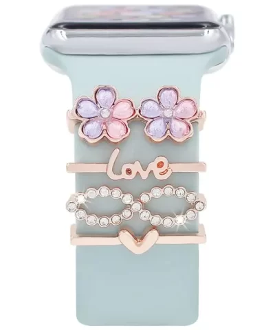 Dekorativni nakit za Apple Watch narukvice, Sasmusng Watch 3/4/5 narukvice komplet 4 segmenta gold flowers